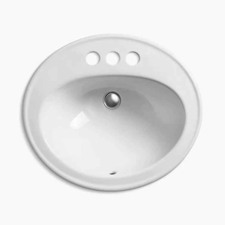 Pennington® Self-Rimming Drop-in Bathroom Sink with 4" Centers
