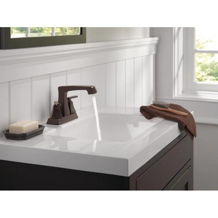 Ashlyn Centerset Bathroom Faucet with Drain Assembly, 2-handle Bathroom Sink Faucet