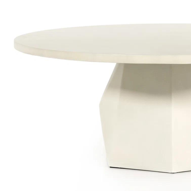 Schuller Indoor / Outdoor Round Coffee Table - White