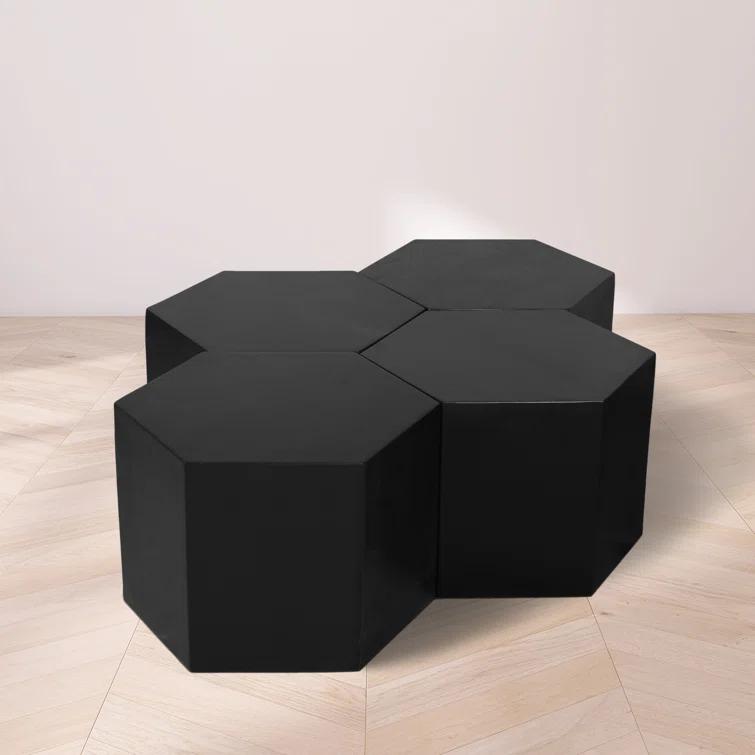 Wrought Studio™ Hortensa Solid Wood Coffee Table (Set of 4)