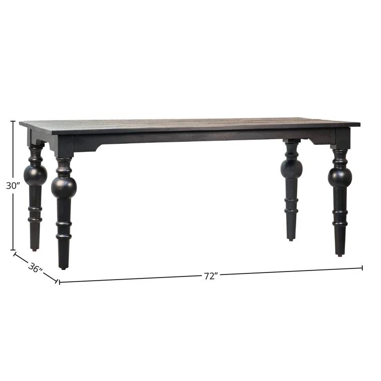 Dovetail Furniture 36" Acacia Solid Wood Dining Table & Reviews | Perigold