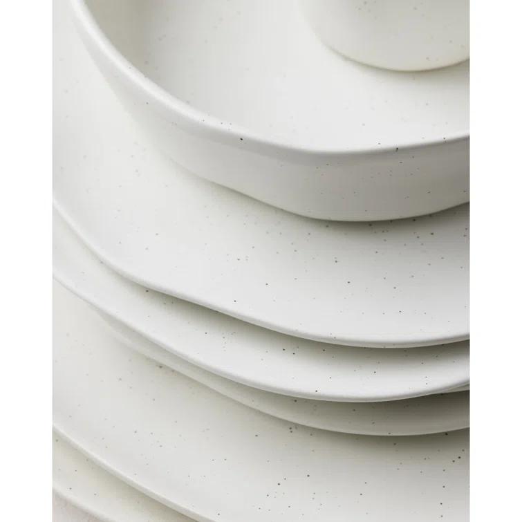 Stone by Mercer Project Hekonda Debossed 32-Piece Dinnerware Set Stoneware