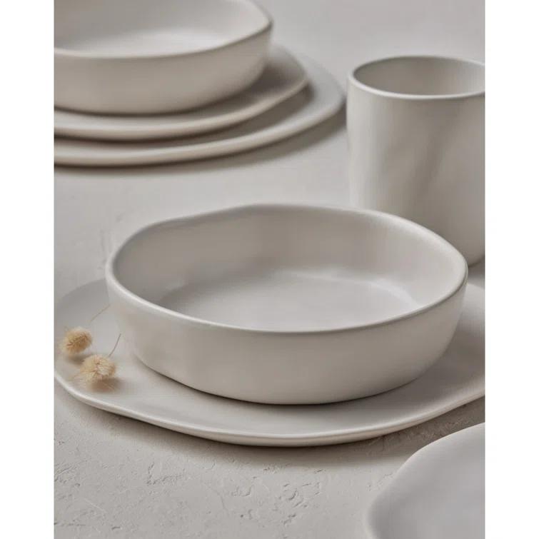 Stone by Mercer Project Hekonda 32-Piece Dinnerware Set Stoneware & Reviews | Joss & Main
