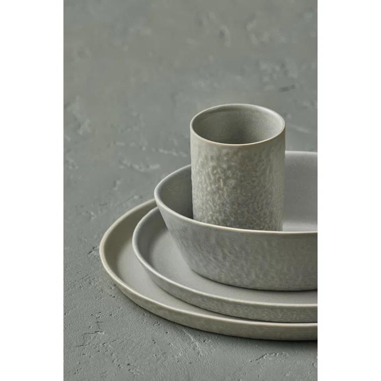 Stone by Mercer Project Katachi 32-Piece Dinnerware Set Stoneware