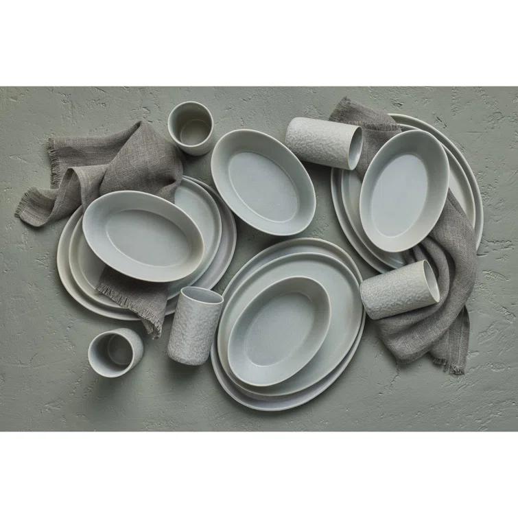 Stone by Mercer Project Katachi 32-Piece Dinnerware Set Stoneware