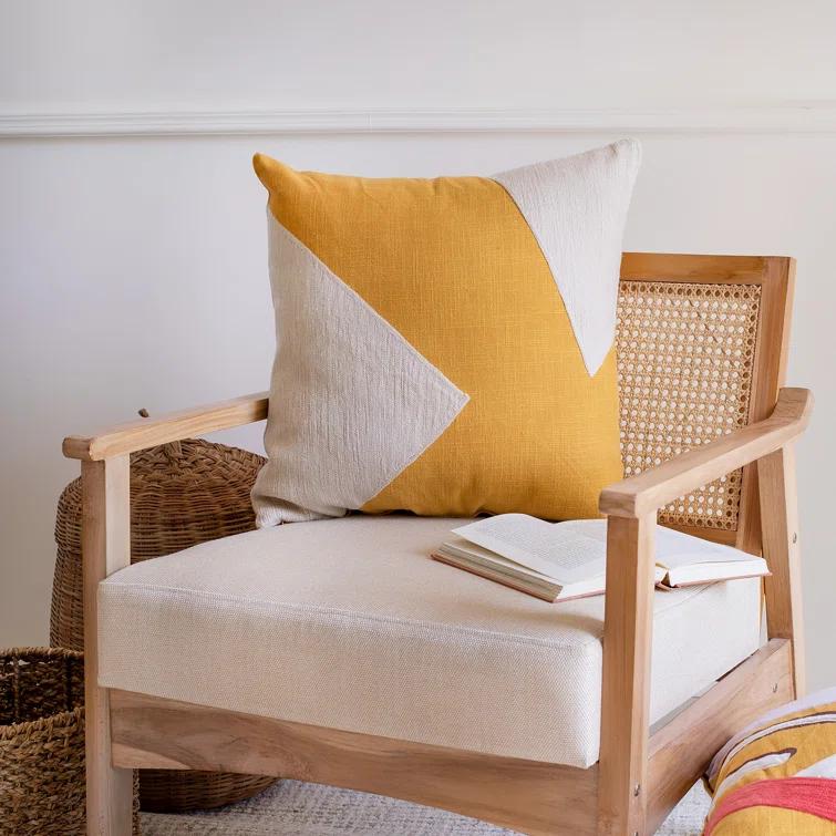 Auburn Geometric Cotton Throw Pillow