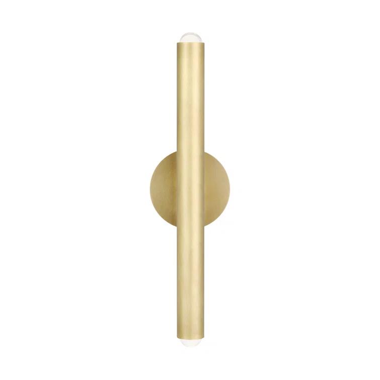 Elegant Brass 16" Dimmable LED Wall Sconce
