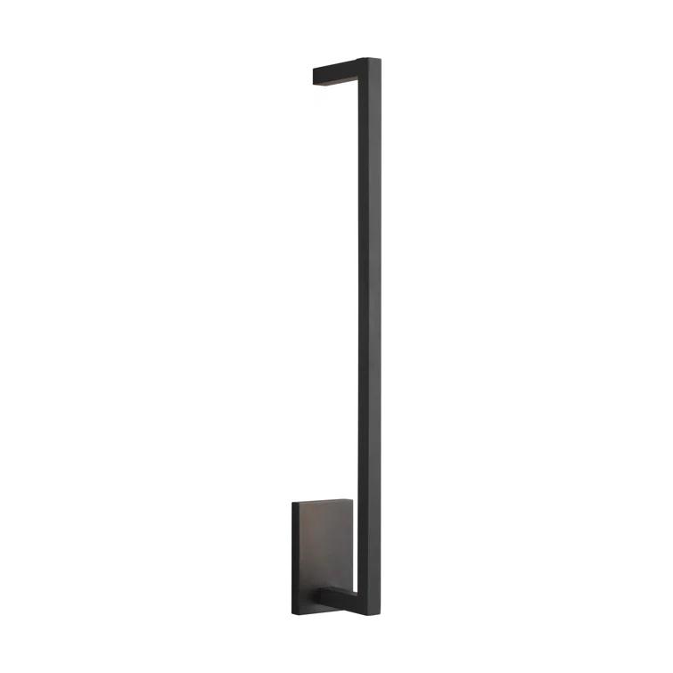 Stagger 25.1" Black Dimmable LED Wall Sconce