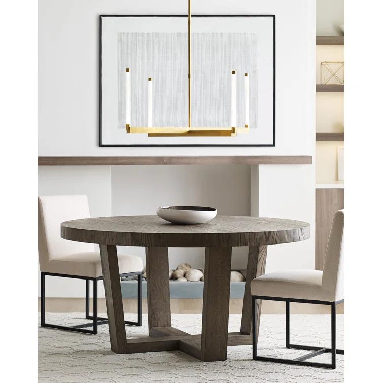 Phobos Sculptural LED Chandelier in Natural Brass, 36" Diameter