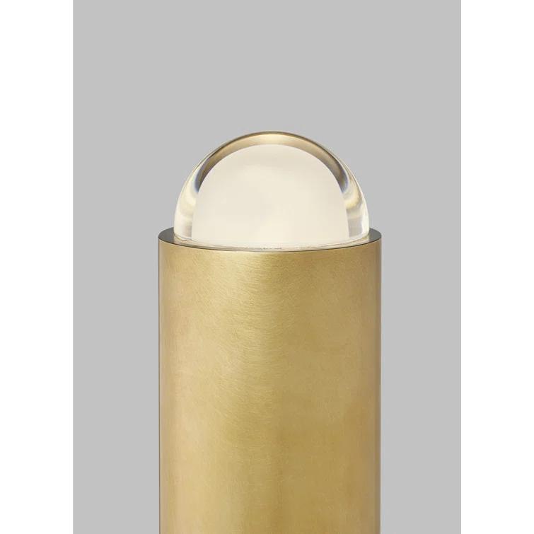 Ebell 65.9'' Natural Brass Outdoor Chandelier-Style LED Floor Lamp
