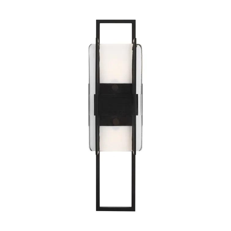 Duelle Nightshade Black LED Dimmable Wall Sconce