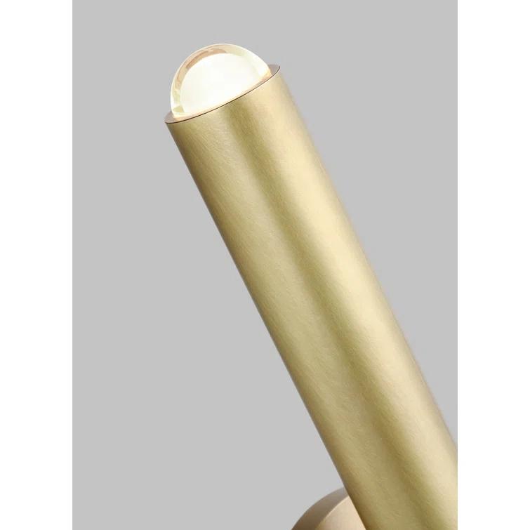 Elegant Brass 16" Dimmable LED Wall Sconce