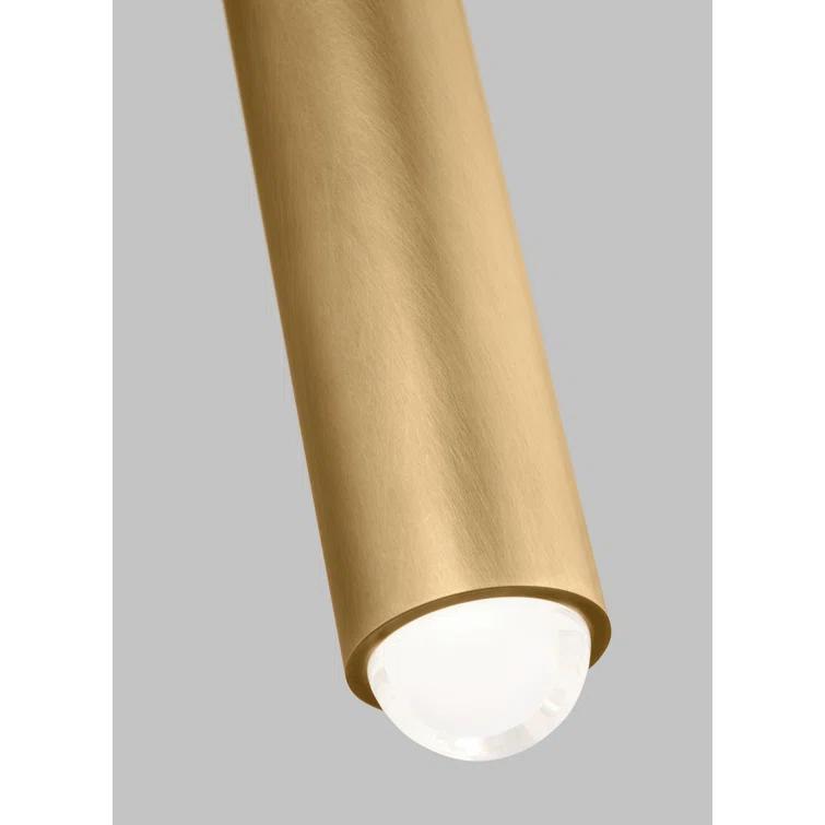 Elegant Brass 16" Dimmable LED Wall Sconce