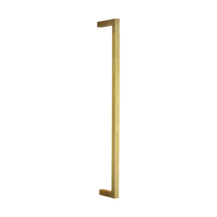 Stagger Natural Brass Slim LED Wall Sconce, Dimmable 25.1"