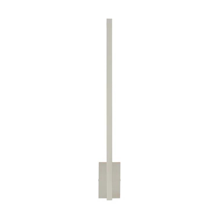 Stagger Sleek Dimmable LED Wall Sconce in Polished Nickel
