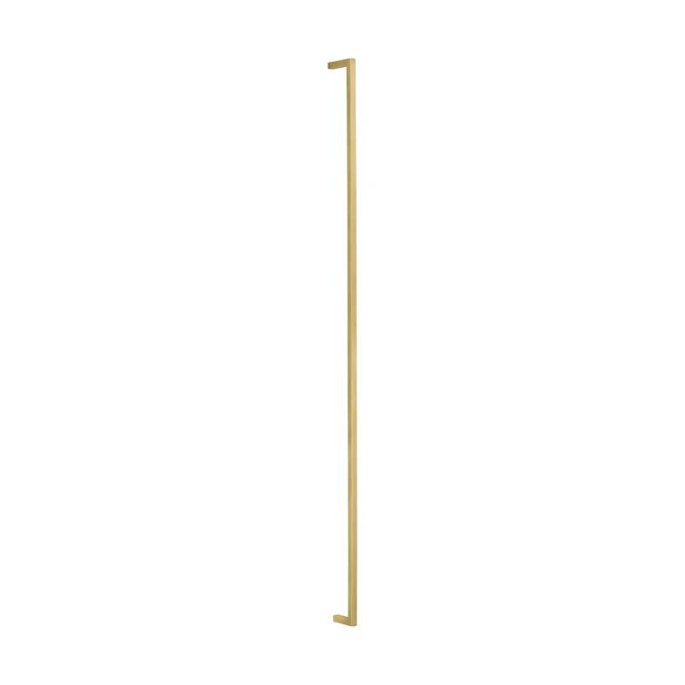 Sleek Natural Brass Dimmable LED Sconce 64.1" High