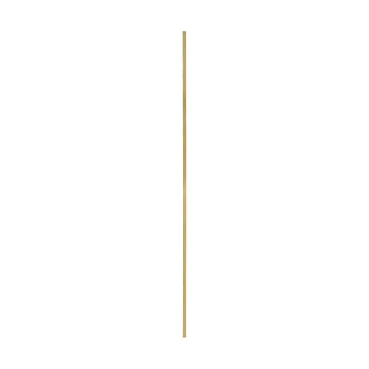 Sleek Natural Brass Dimmable LED Sconce 64.1" High