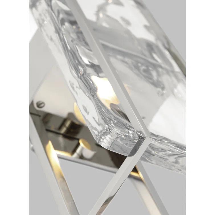 Duelle Polished Nickel Dimmable LED Wall Sconce 18" Height