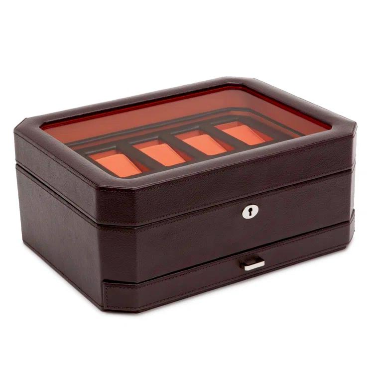 Windsor Leather 10 Piece Watch Box