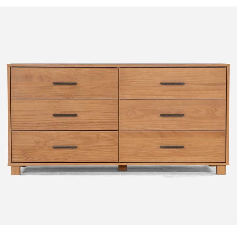 Loft Solid Wood 61.5'' W 6 - Drawer Dresser