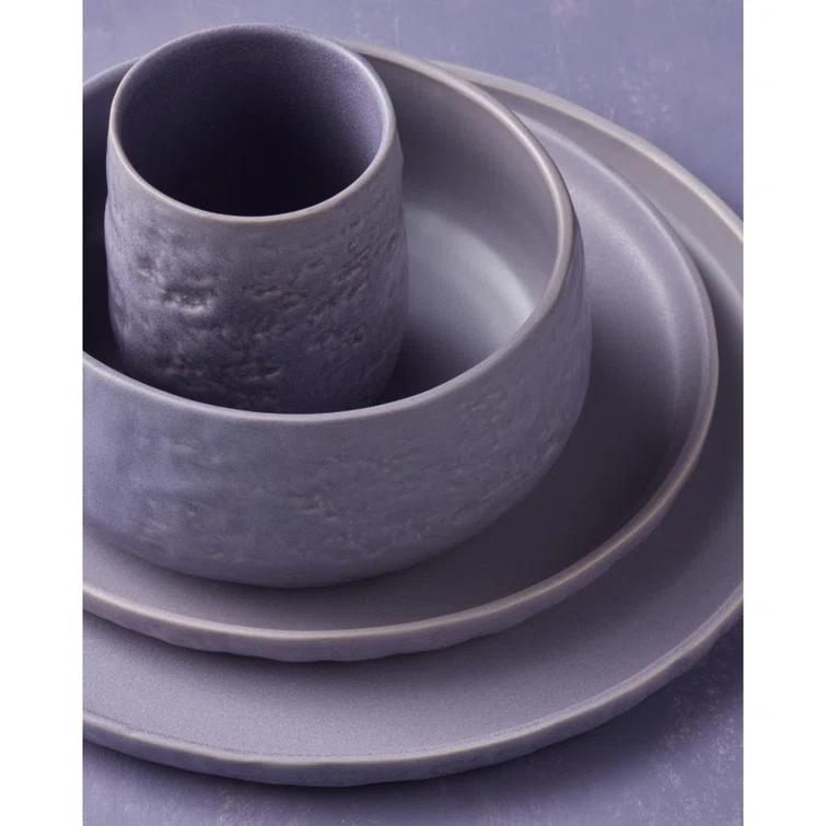 Shosai Stone by Mercer Project Shosai 16-Piece Dinnerware Set Stoneware