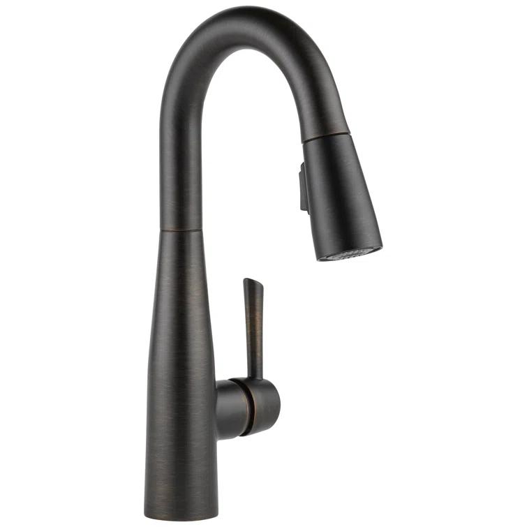 Essa Pull Down Sprayer Bar Faucet, Single Handle Prep Sink Faucet