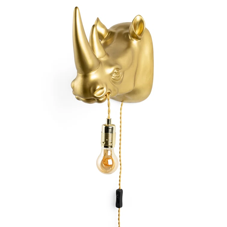 Bold Monkey Resin Flush Mounted Sconce