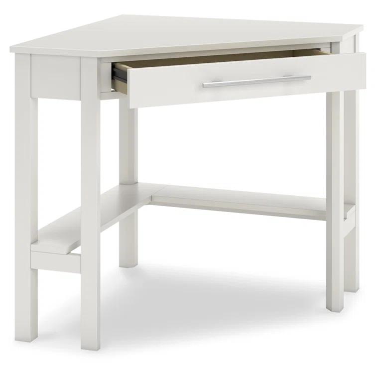 Keyiona Corner Solid Wood Base Writing Desk