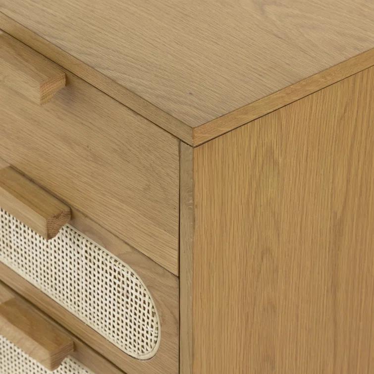 Verna Executive Desk - Honey Oak