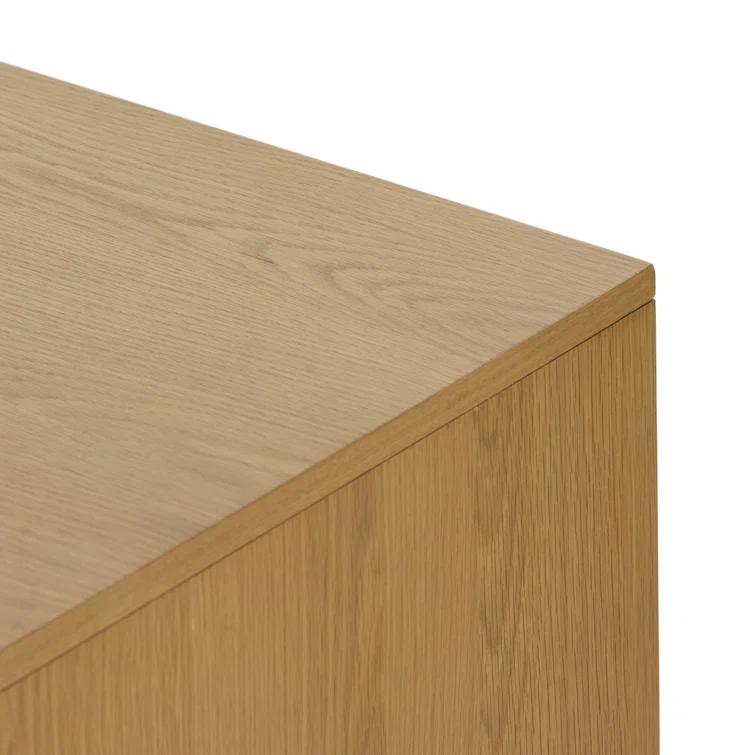 Verna Executive Desk - Honey Oak