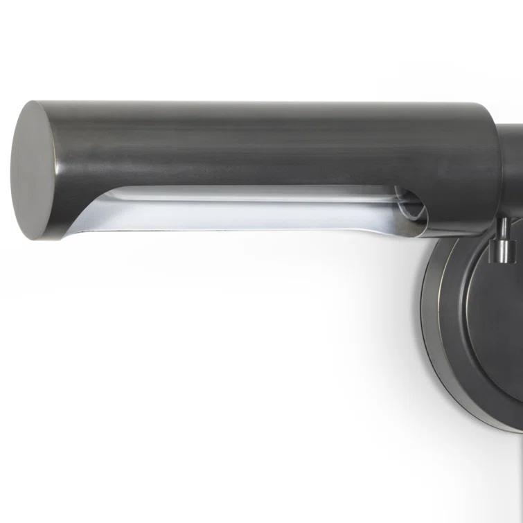 Oil Rubbed Bronze Swing Arm Task Sconce with Metal Shade