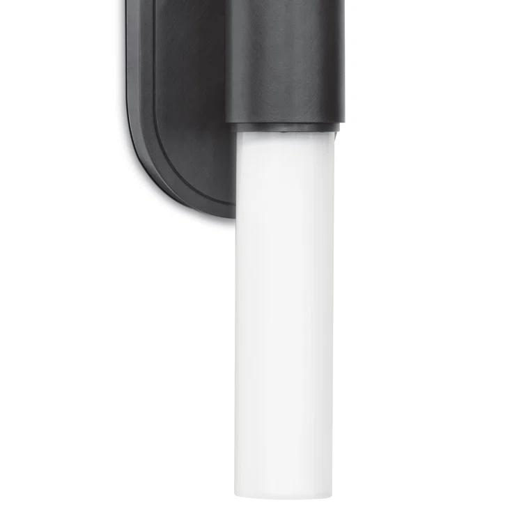 Dixon Double-Light Oil Rubbed Bronze Sconce with Opal Glass Shade