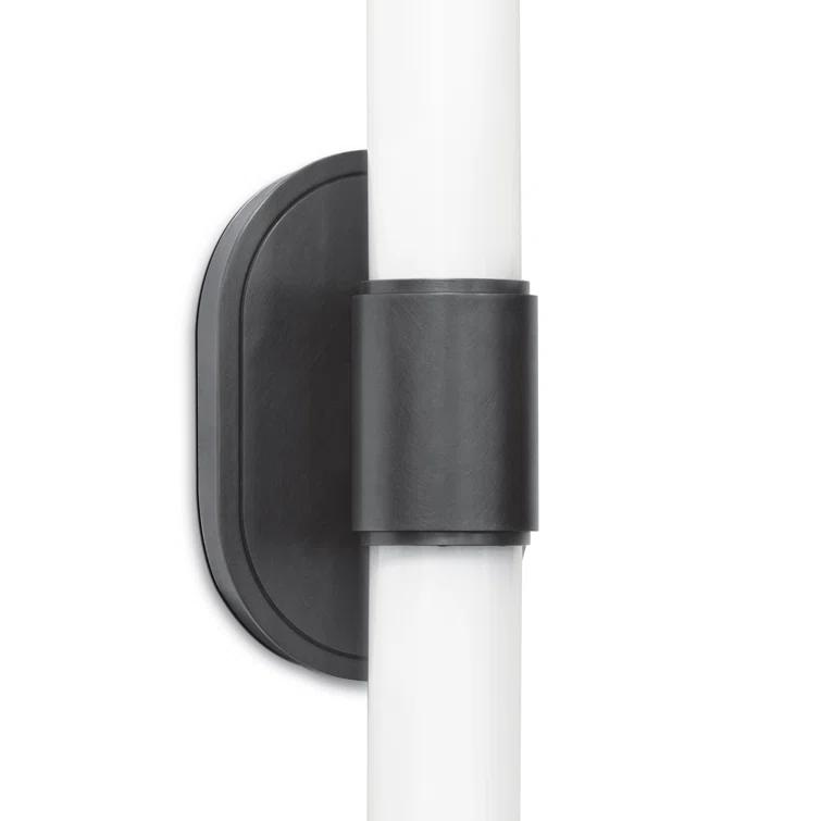 Dixon Double-Light Oil Rubbed Bronze Sconce with Opal Glass Shade