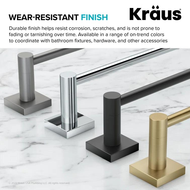 Kraus KEA-17742BG Ventus Wall Mounted Towel Rack
