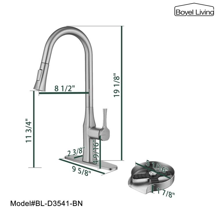 Boyel Living Pull Down Kitchen Faucet
