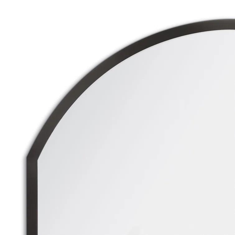 Black Nickel Steel Arch Accent Mirror