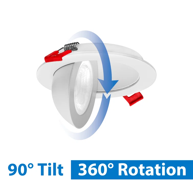 DGF43 4'' Selectable Color Temperature Dimmable Air-Tight IC Rated LED Canless Recessed Lighting Kit