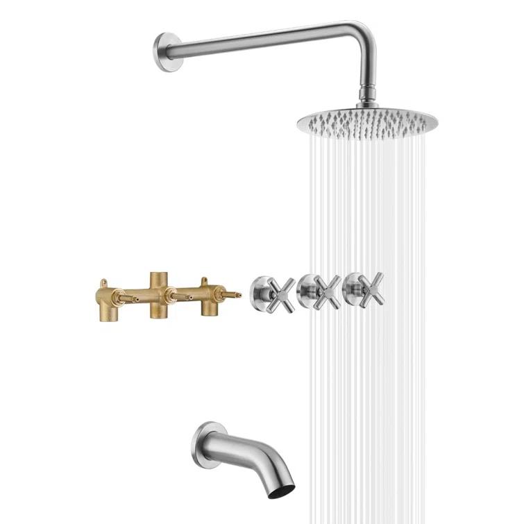 Complete Shower System with Rough in-Valve