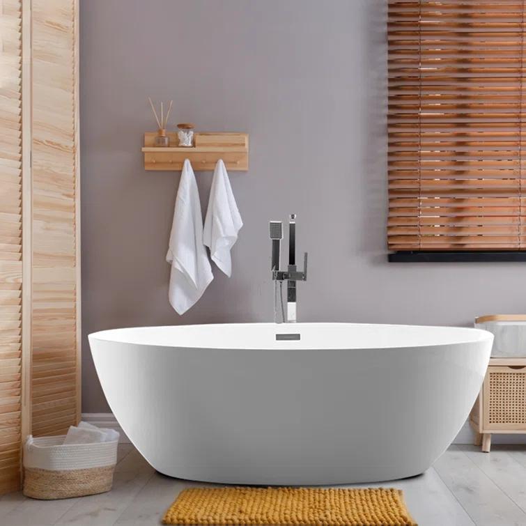 Freestanding Soaking Acrylic Bathtub