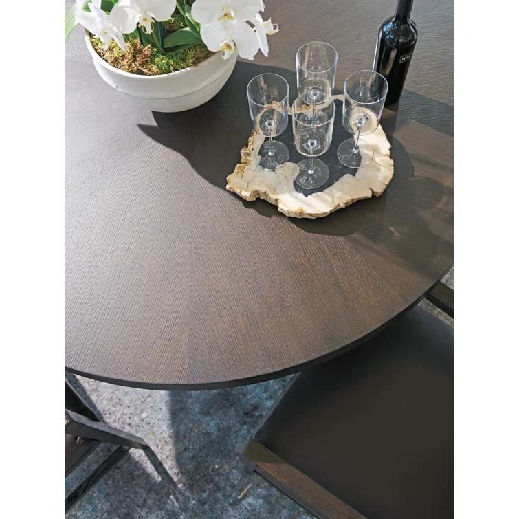 Park City Oak Round Solid Wood Top Dining Table