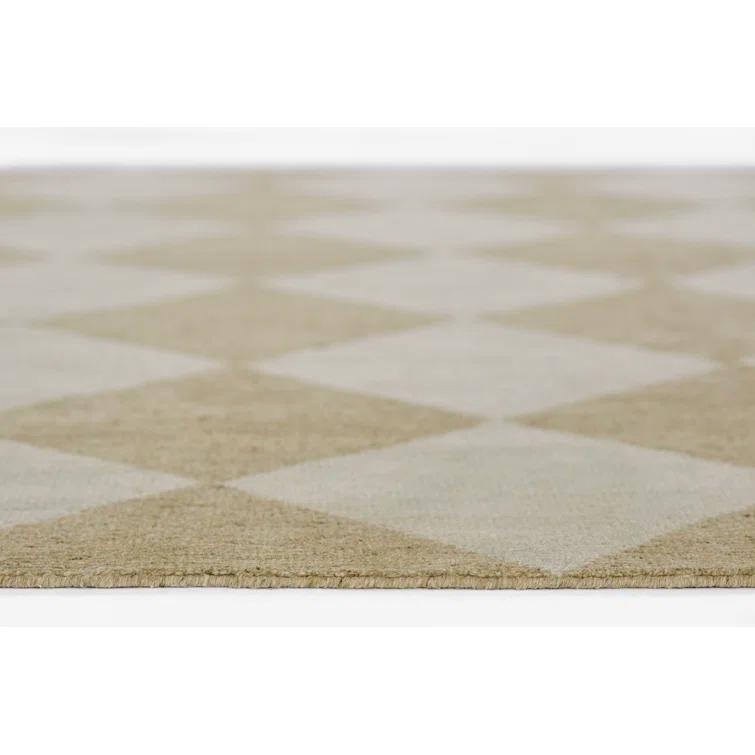 Palau Hand-Knotted Wool Rug - Beige / 6'3" x 9'
