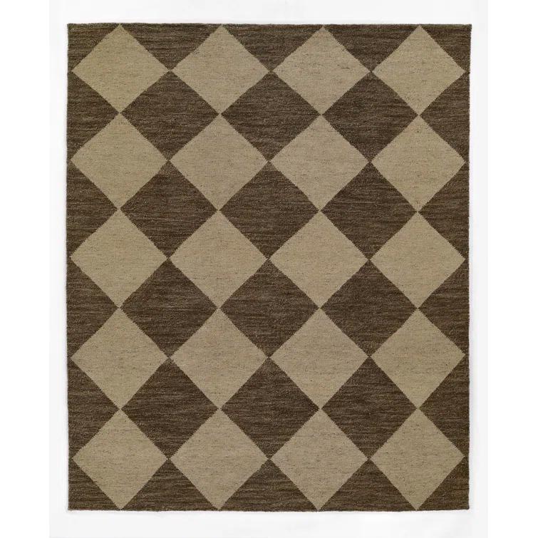 Palau Hand-Knotted Wool Rug - Brown / 10' x 14'