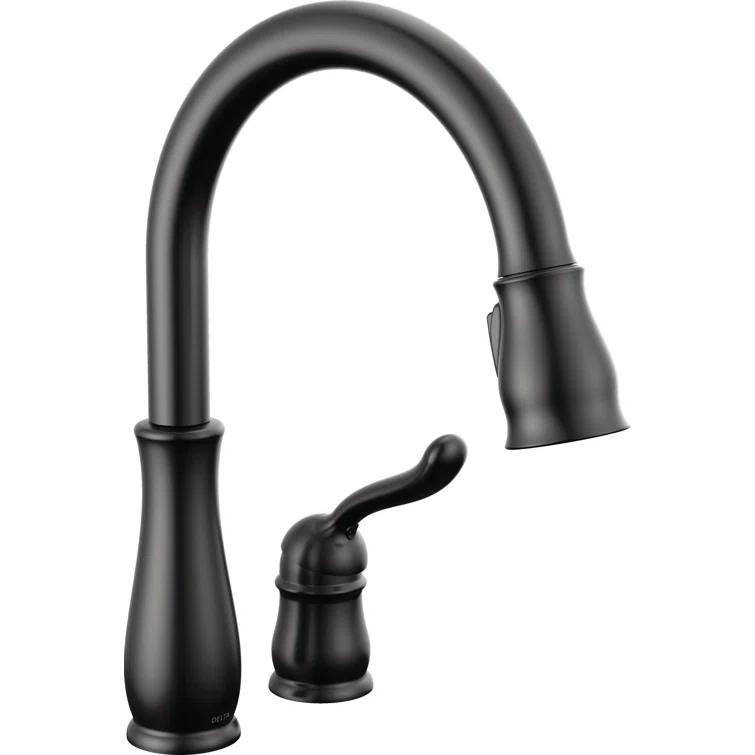 Leland Pull Down Sprayer Kitchen Sink Faucet, Single Handle Kitchen Faucet
