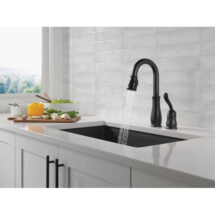 Leland Pull Down Sprayer Kitchen Sink Faucet, Single Handle Kitchen Faucet