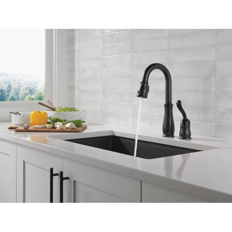 Leland Pull Down Sprayer Kitchen Sink Faucet, Single Handle Kitchen Faucet