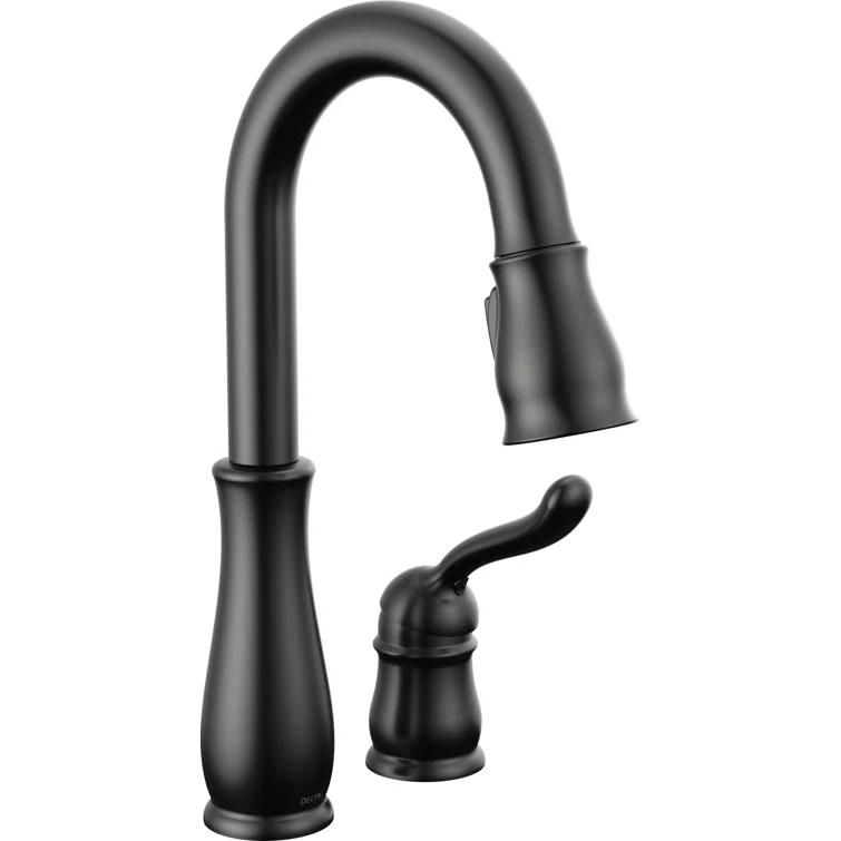 Leland Pull Down Sprayer Kitchen Sink Faucet, Single Handle Kitchen Faucet