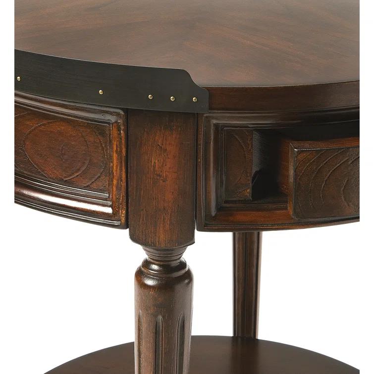 Butler Specialty Transitional Round Accent Table In Plantation Cherry