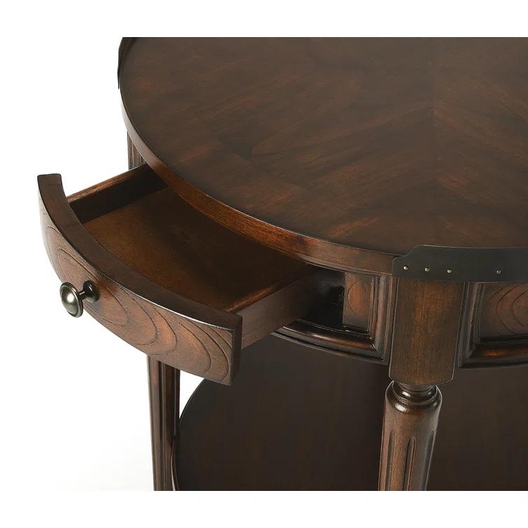 Butler Specialty Transitional Round Accent Table In Plantation Cherry