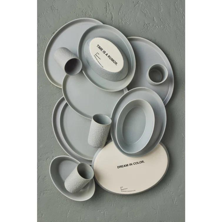 Stone by Mercer Project Katachi 16-Piece Dinnerware Set Stoneware