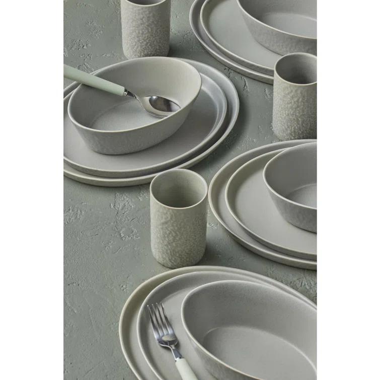 Stone by Mercer Project Katachi 16-Piece Dinnerware Set Stoneware